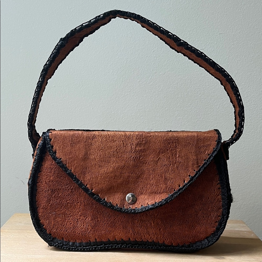 Brown and Black two toned shoulder bag